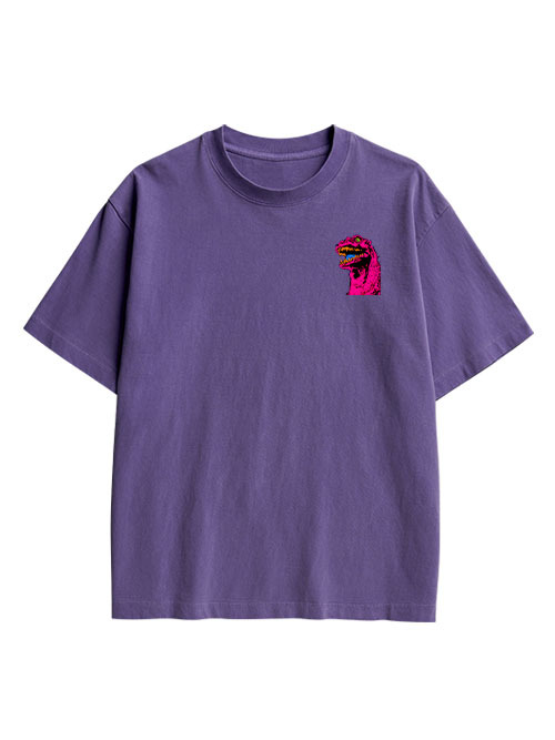 Neon Roar Double Sided Print Washed TShirt