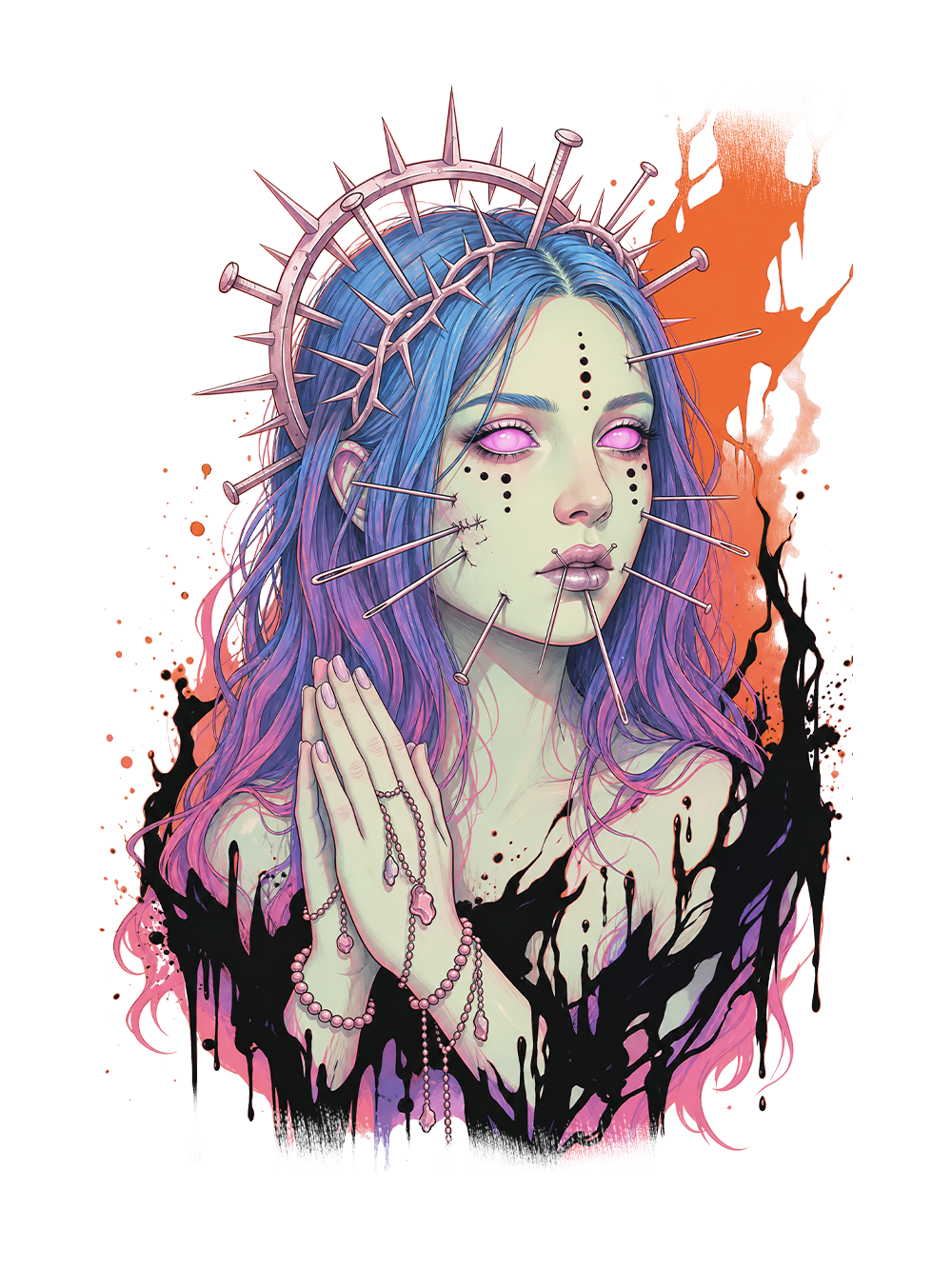 THORN MADONNA OFF SHOULDER TSHIRT