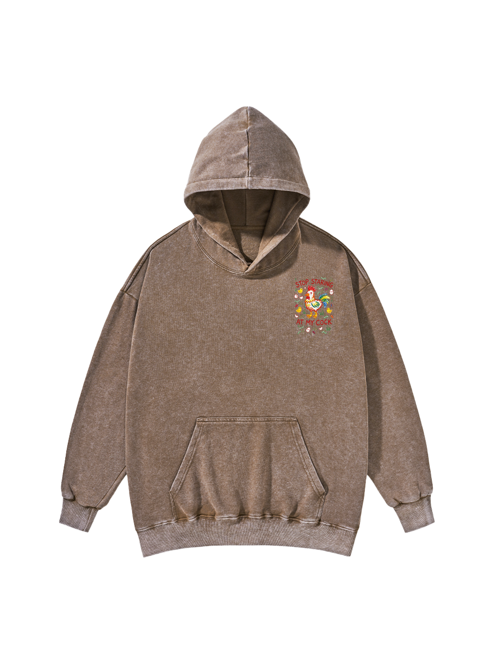 STOP STARING AT MY COCK WASHED HOODIE