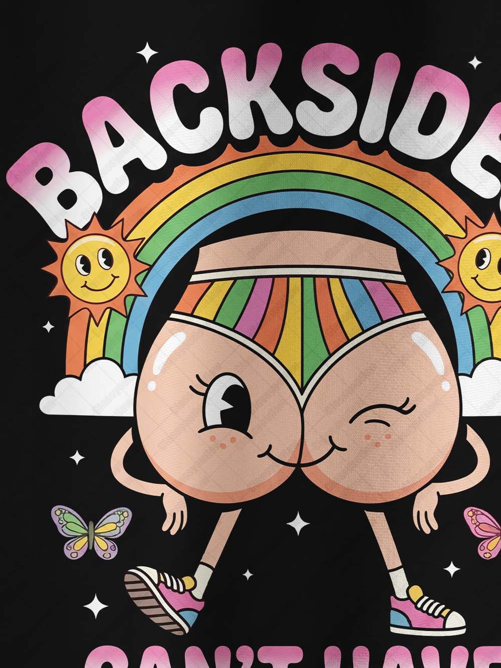 Ironic Rainbow Graphic T-shirt