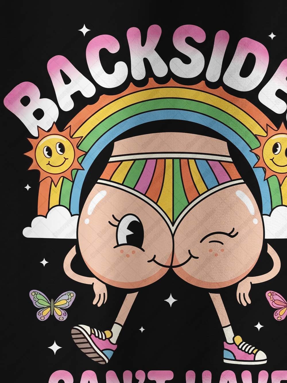 Ironic Rainbow Graphic T-shirt