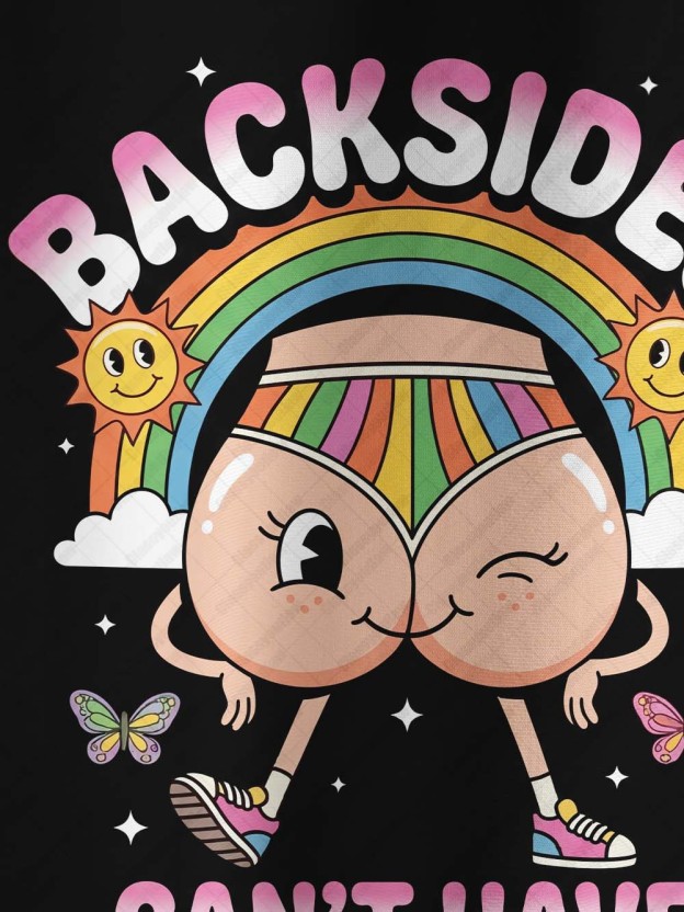 Ironic Rainbow Graphic T-shirt