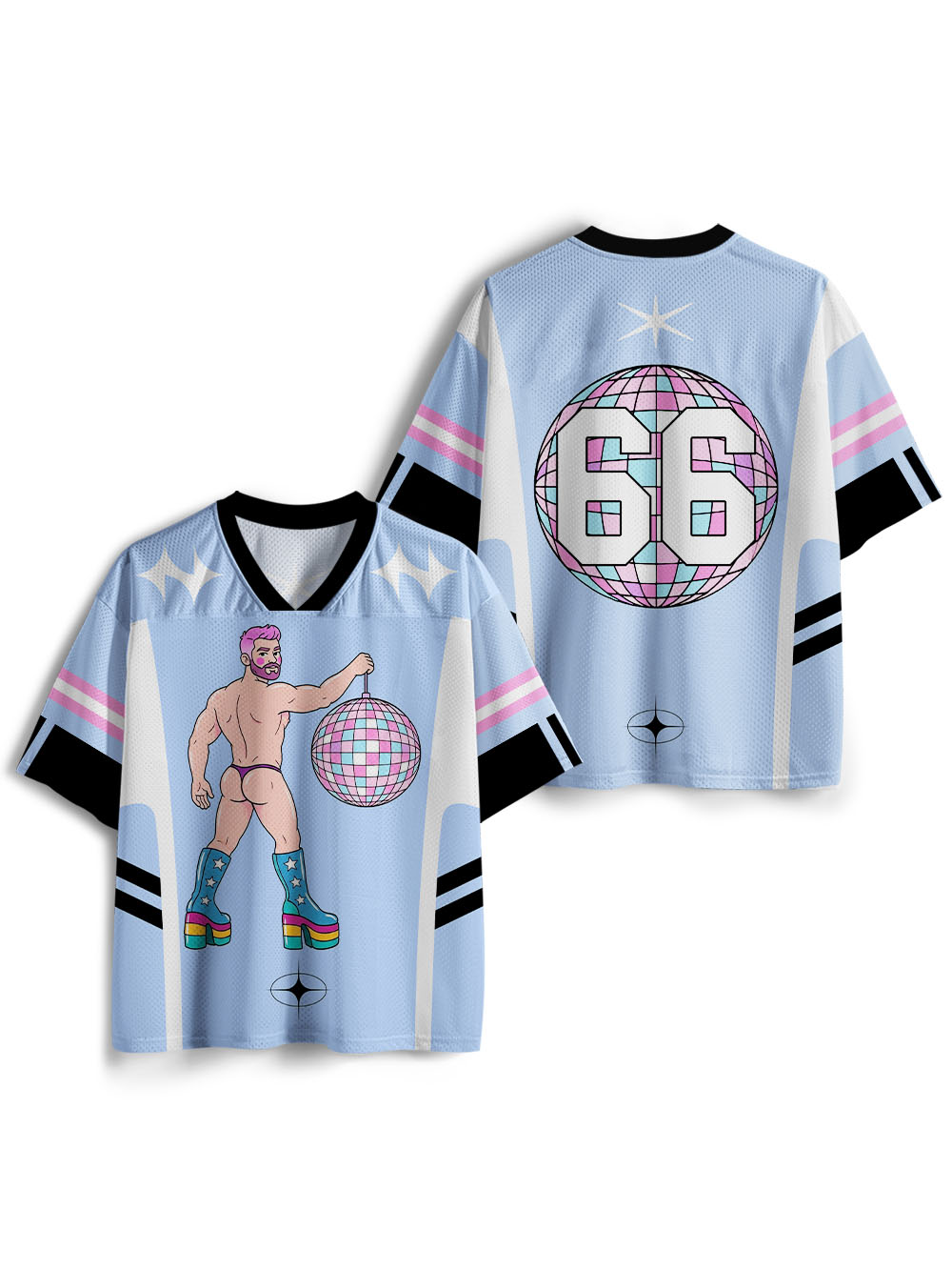 DISCO DIVA DUDE MESH JERSEY