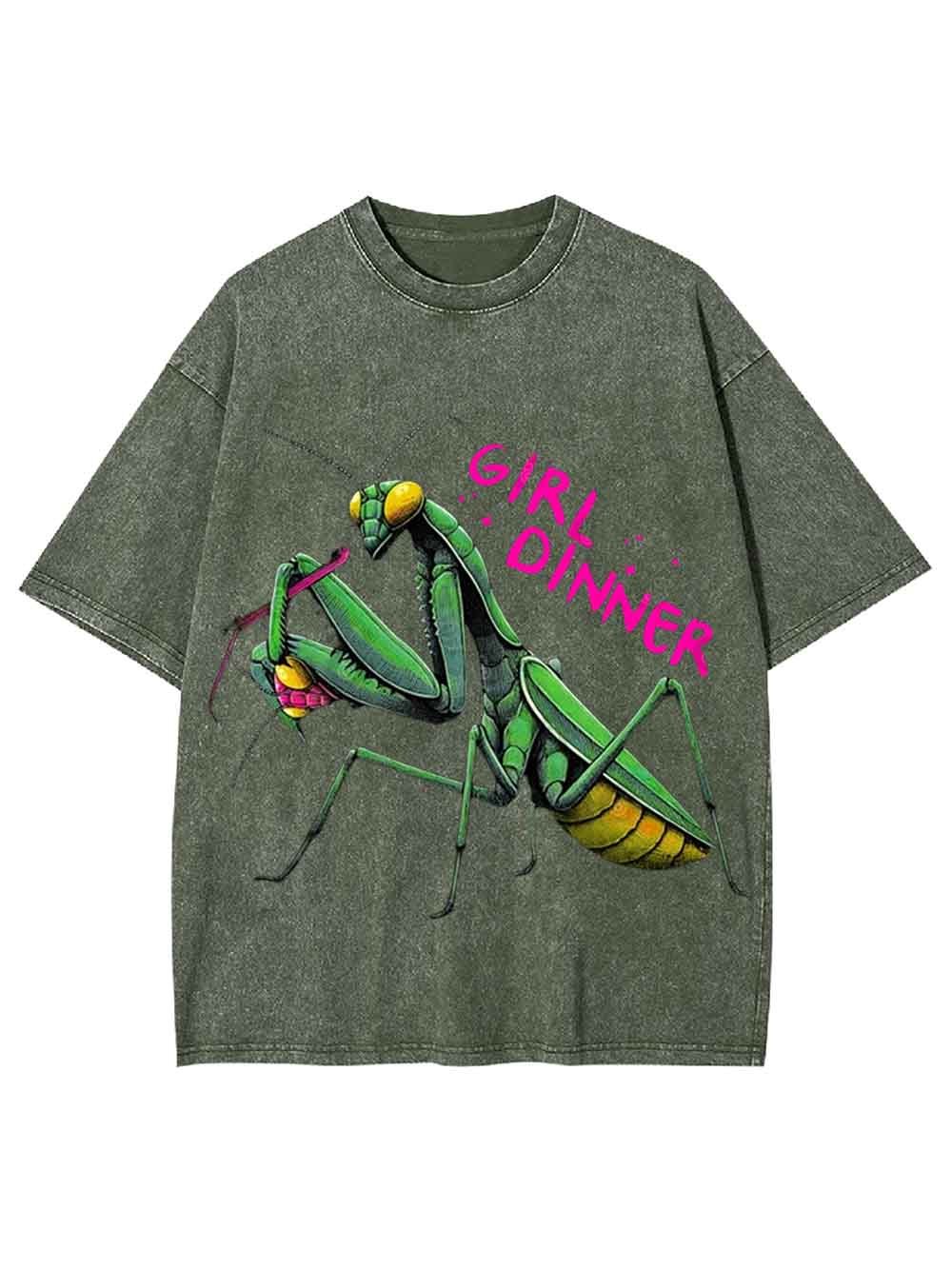 Girl Dinner Washed Tshirt