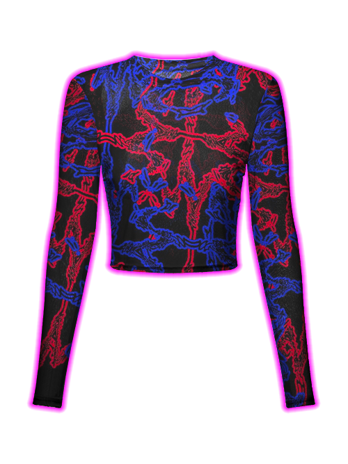 Barbed Vibes Mesh Top