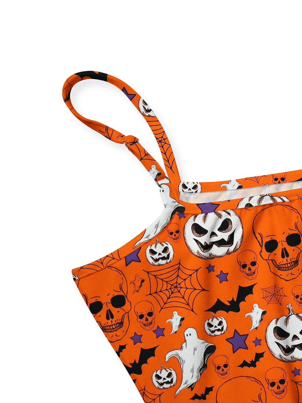 GHOUL HARVEST FULL-PRINT SPAGHETTI-STRAP TOP