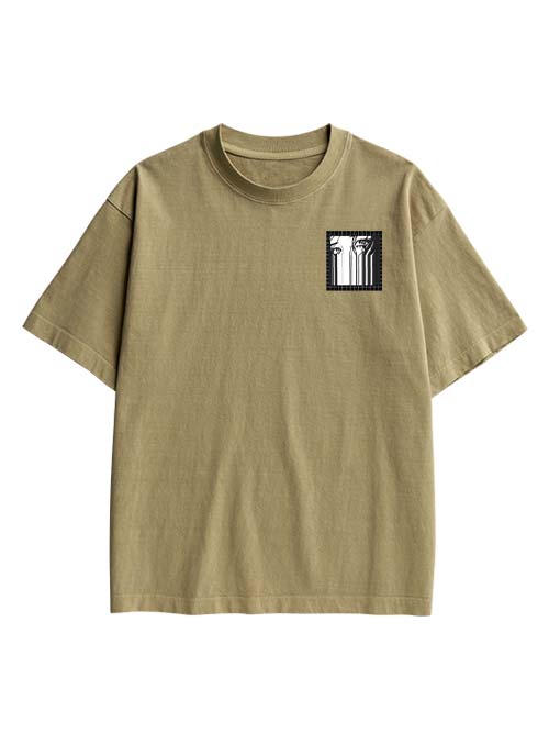Brainwashed Society Double Sided Print Washed TShirt