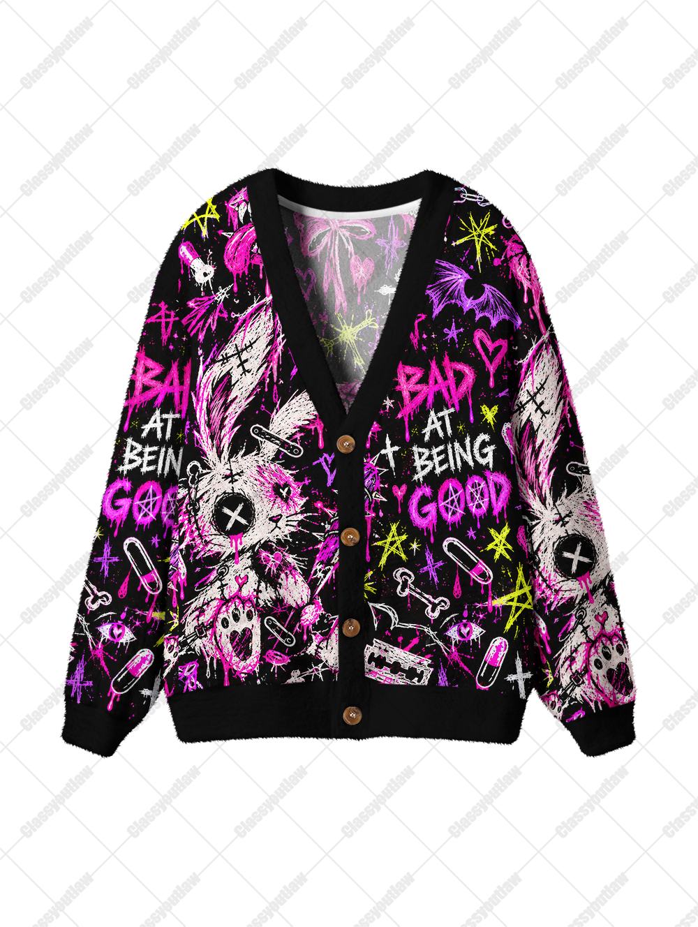 BAD BEING GOOD UGLY CARDIGAN SWEATERS
