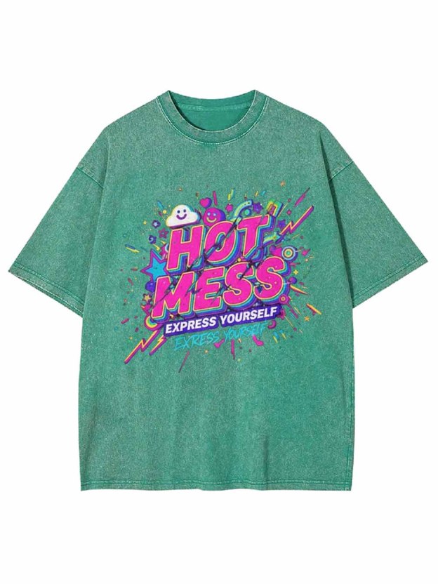 Hot Mess Washed Tshirt