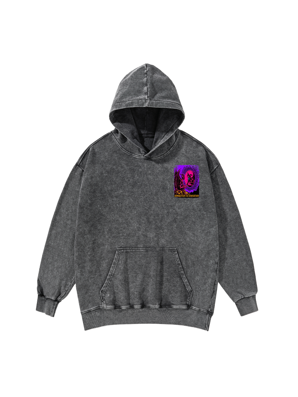 DAMNATION DEMON WASHED HOODIE