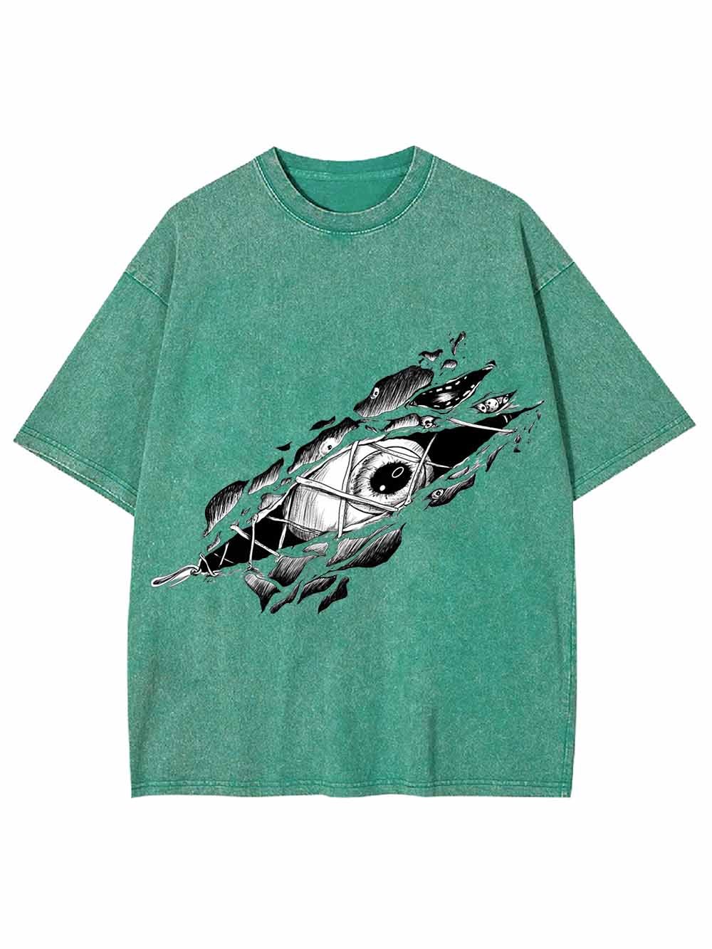RIPPED FISH EYE WASHED TSHIRT