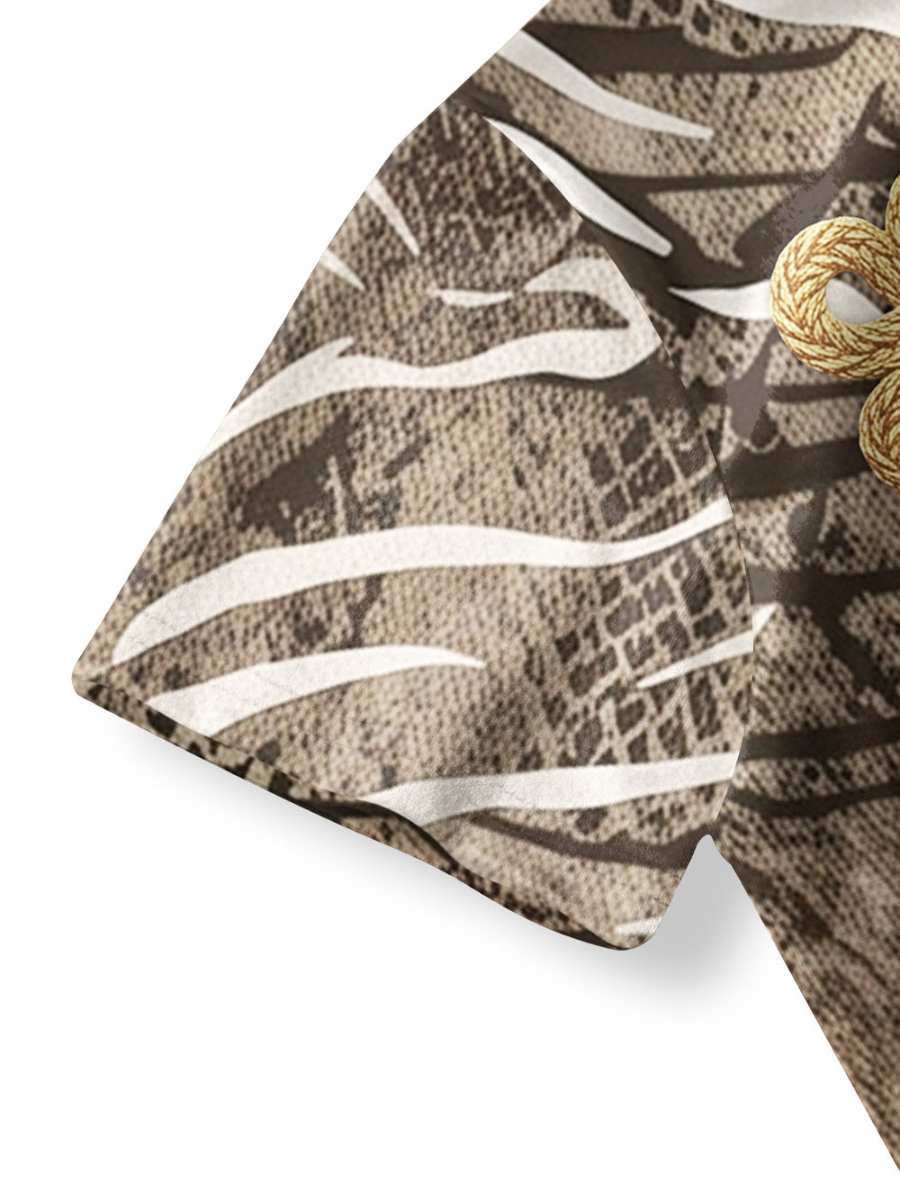 SNAKE GOLD QIPAO MINI DRESS