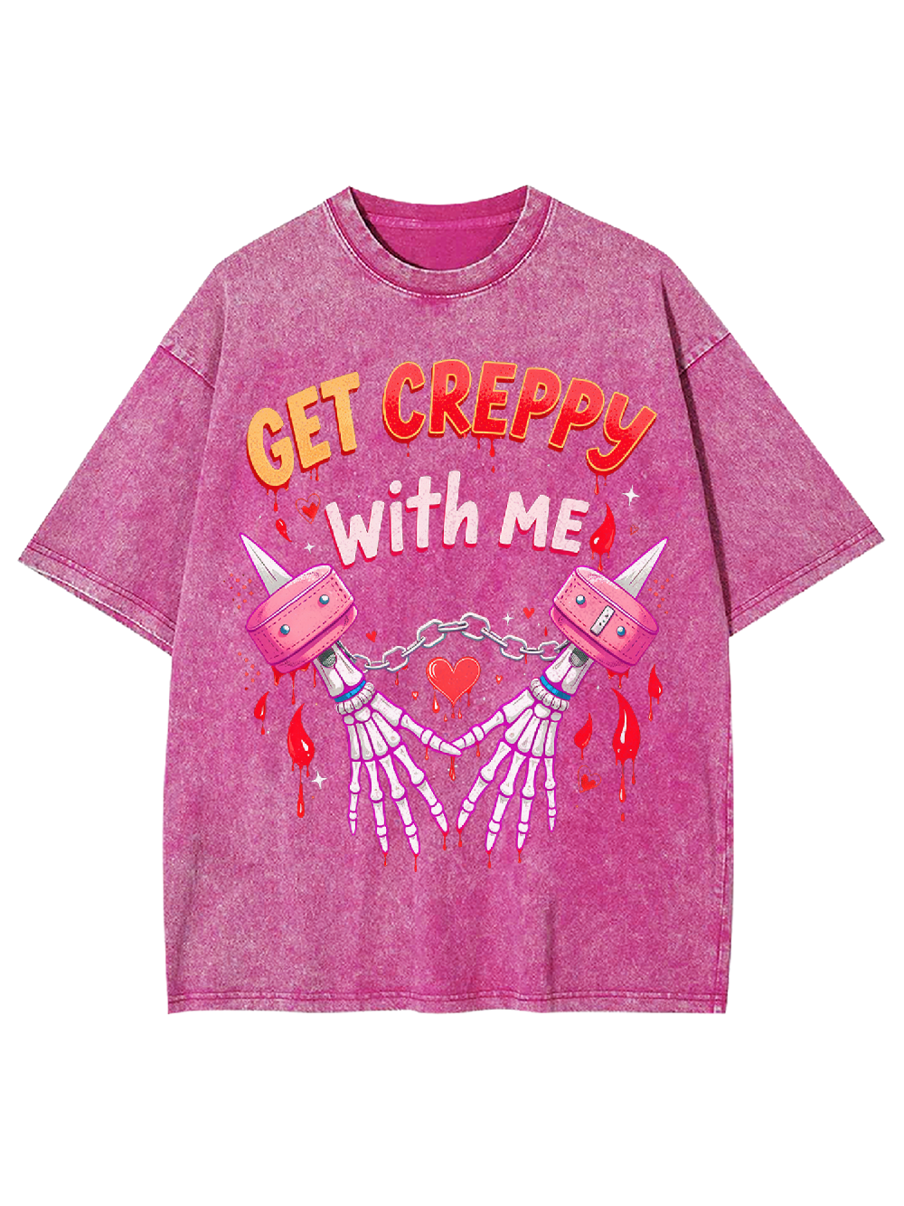 Get Creepy With Me Washed Tshirt