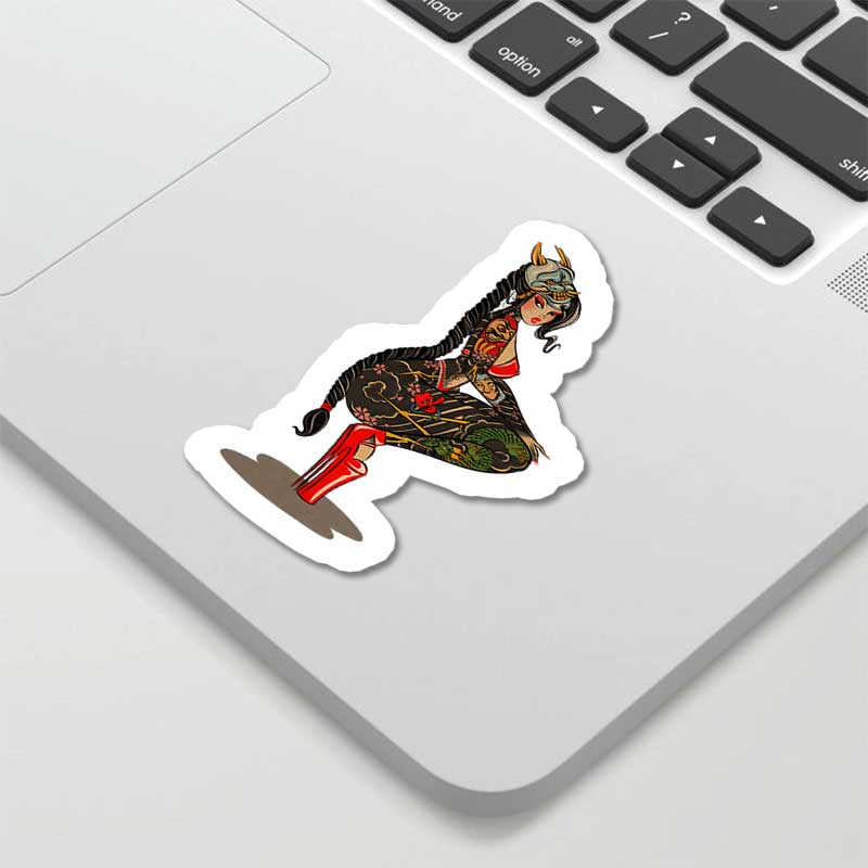TATTOOED WARRIOR STICKER