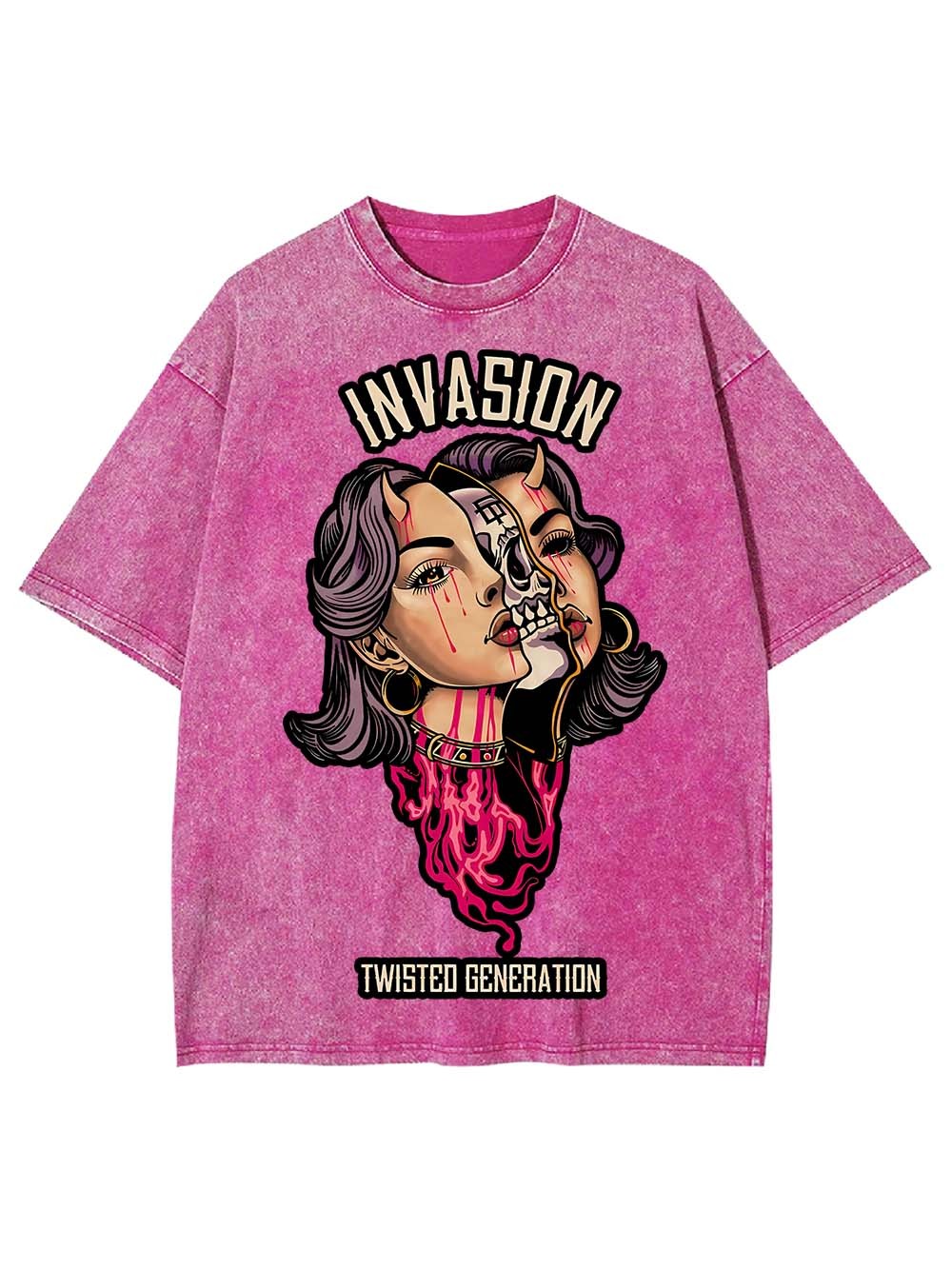 INVASION TWISTED GENERATION WASHED TSHIRT