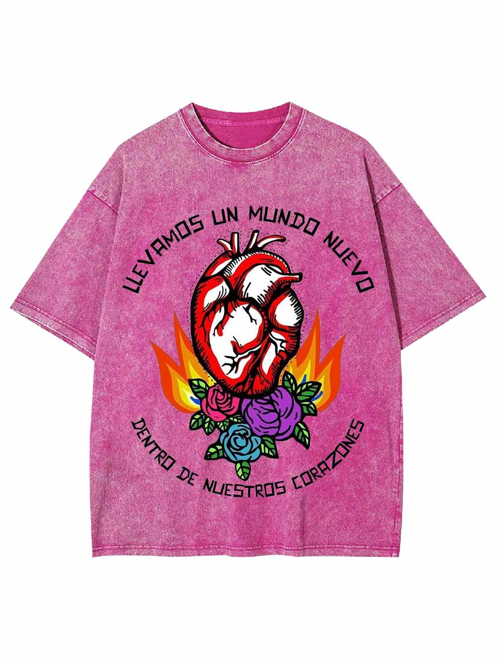 CORAZON FLOR WASHED TSHIRT