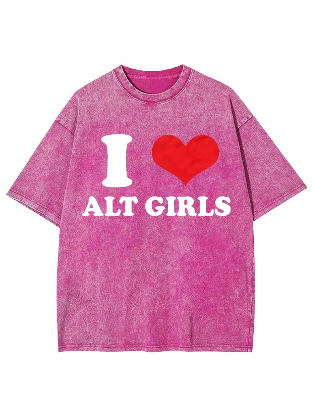 I LOVE ALT GIRLS WASHED TSHIRT