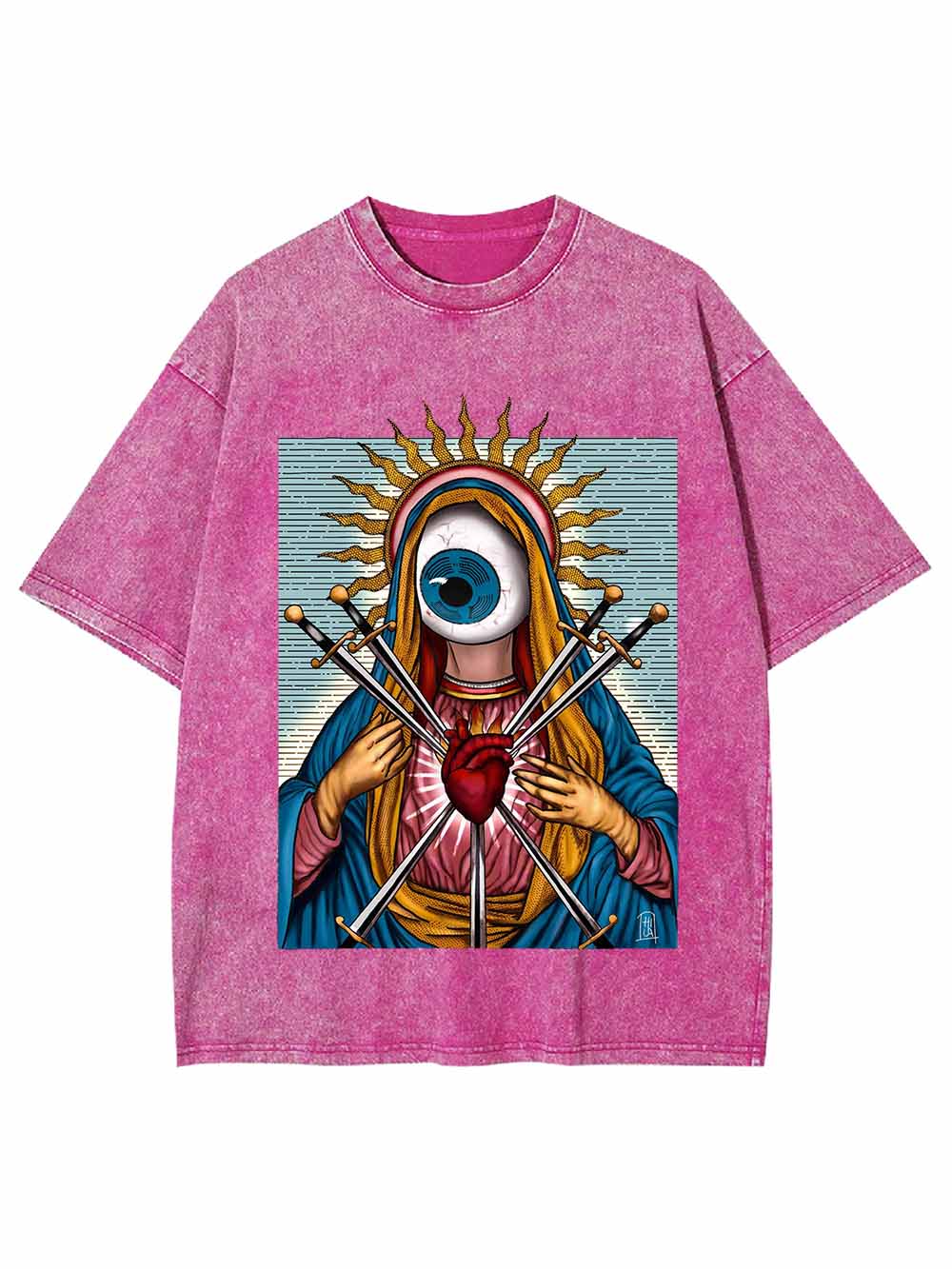 SACRED HEART WASHED TSHIRT