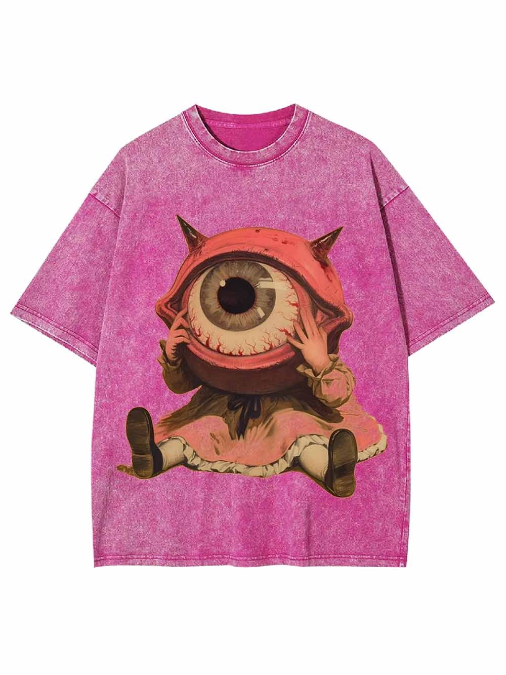 BIG EYE WASHED TSHIRT