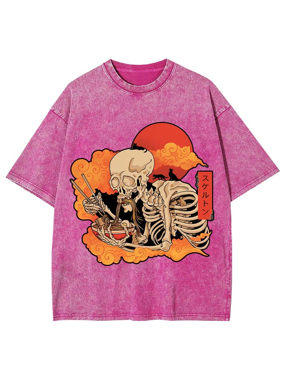 Ramen Skeleton Washed Tshirt