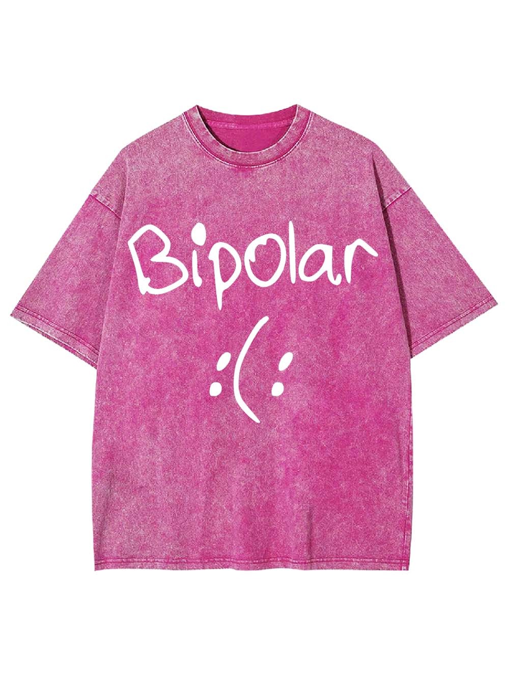 Bipolar Washed Tshirt-ClassyOutlaw Sale