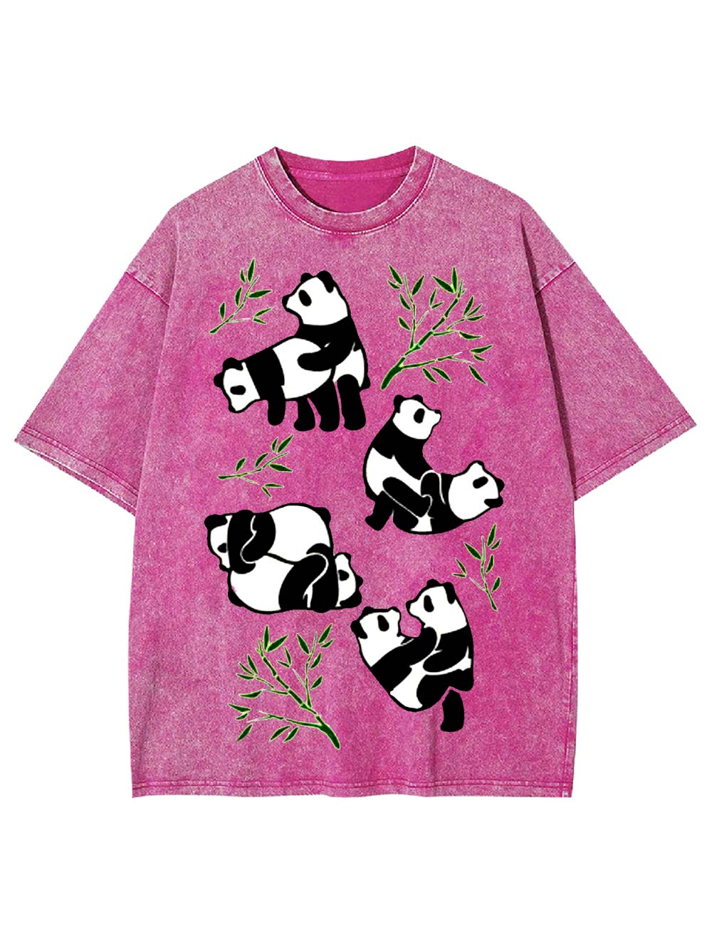 Playful Pandas and Bamboo Washed Tshirt
