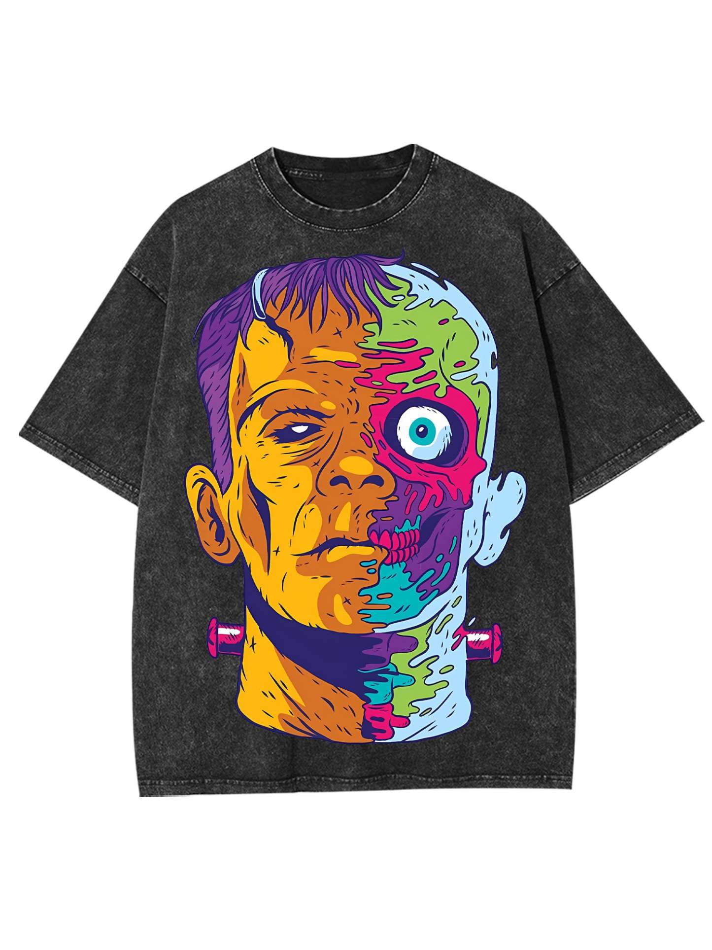 Trippy Frankenstein Washed Tshirt