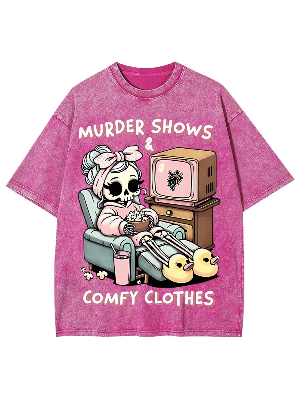 Murded Shows Comfy Clothes Washed Tshirt