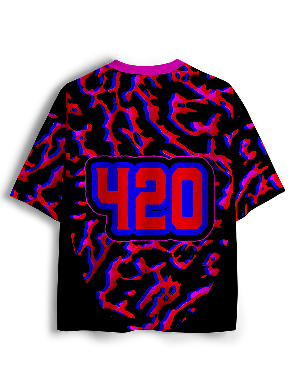 Psychedelic Pattern Vortex Mesh Jersey