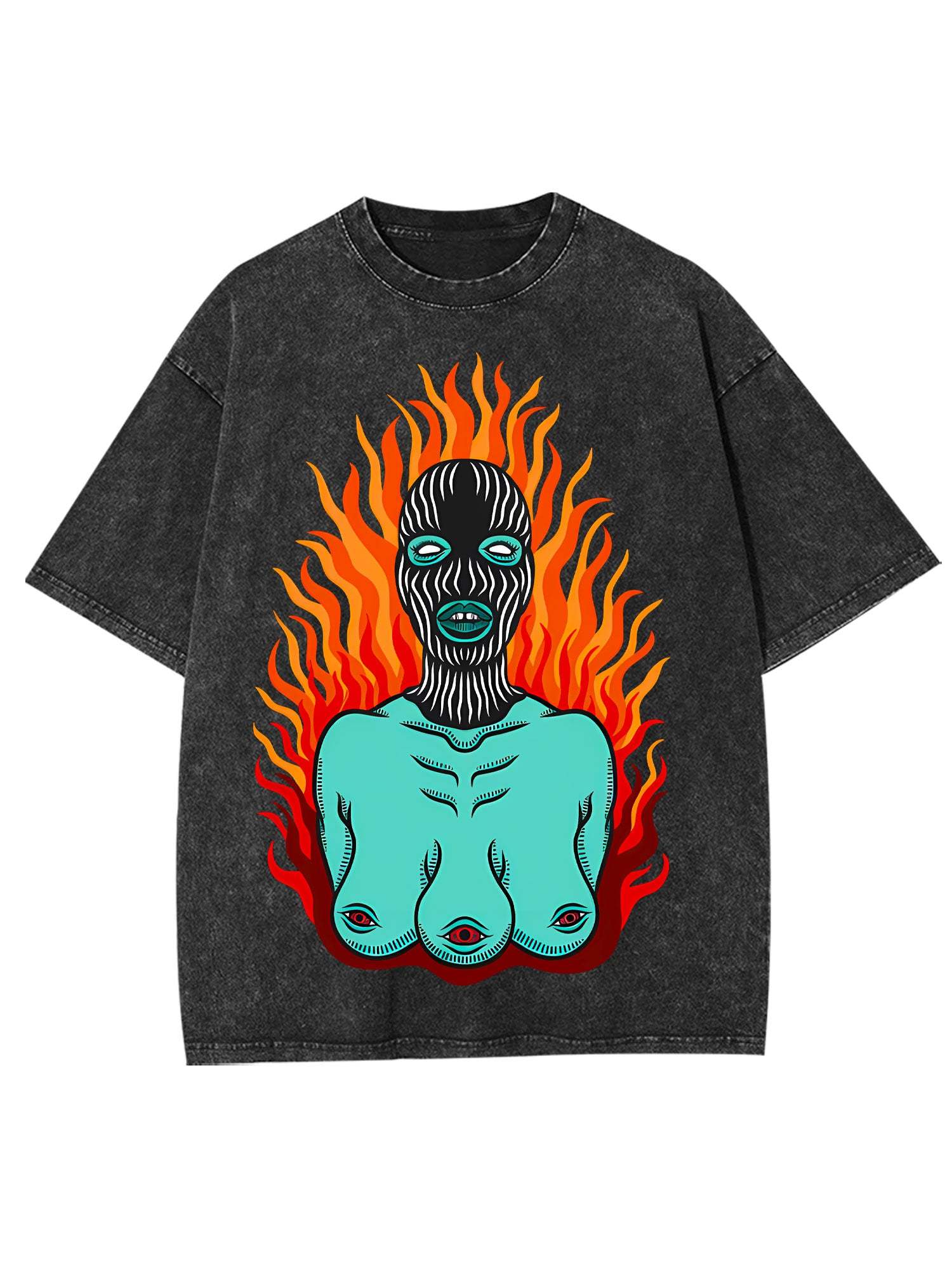 Flames Washed Tshirt