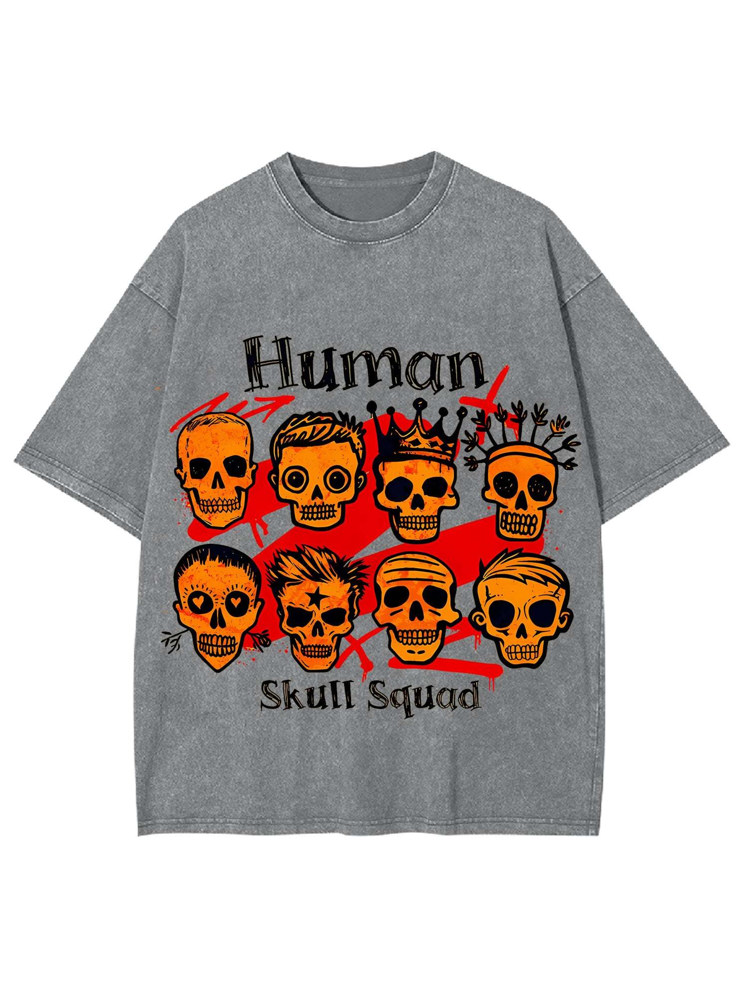 Human Washed Tshirt-ClassyOutlaw Sale