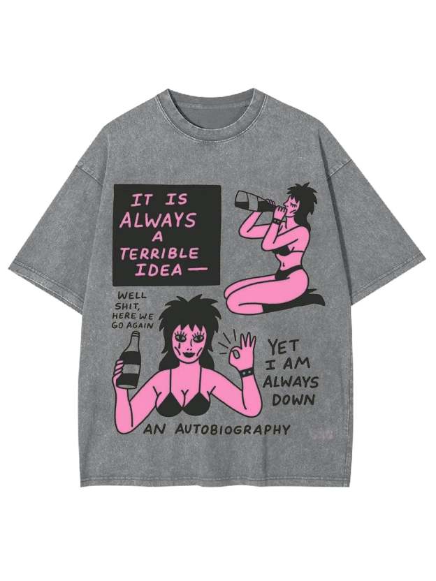 Drink Washed Tshirtt