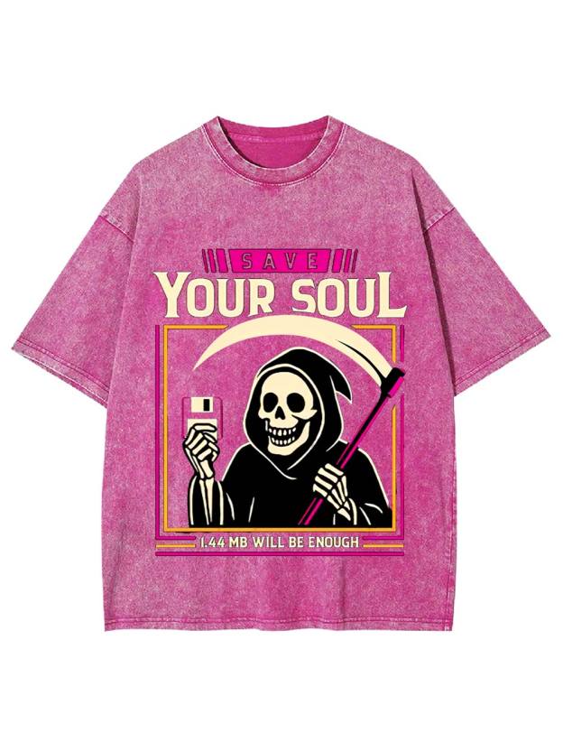 Save Your Soul Washed Tshirt