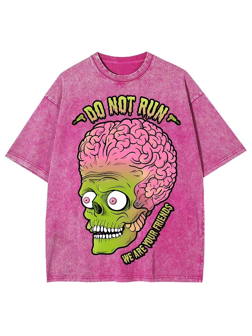 DO NOT RUN WE ARE YOUR FRIENDS WASHED TSHIRT