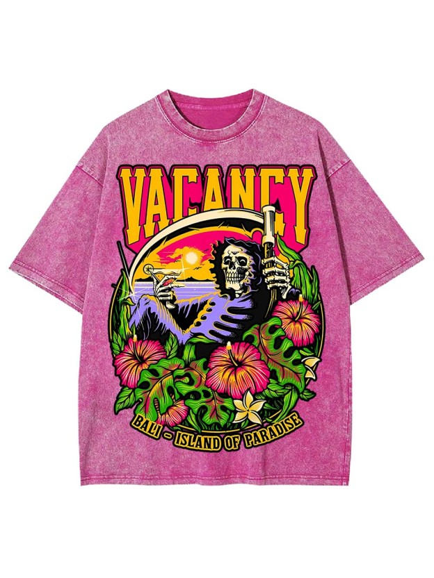 VACANCY IN PARADISE WASHED TSHIRT