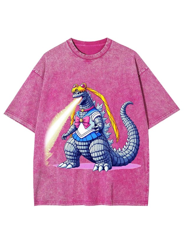 Sailor Godzilla Washed Tshirt