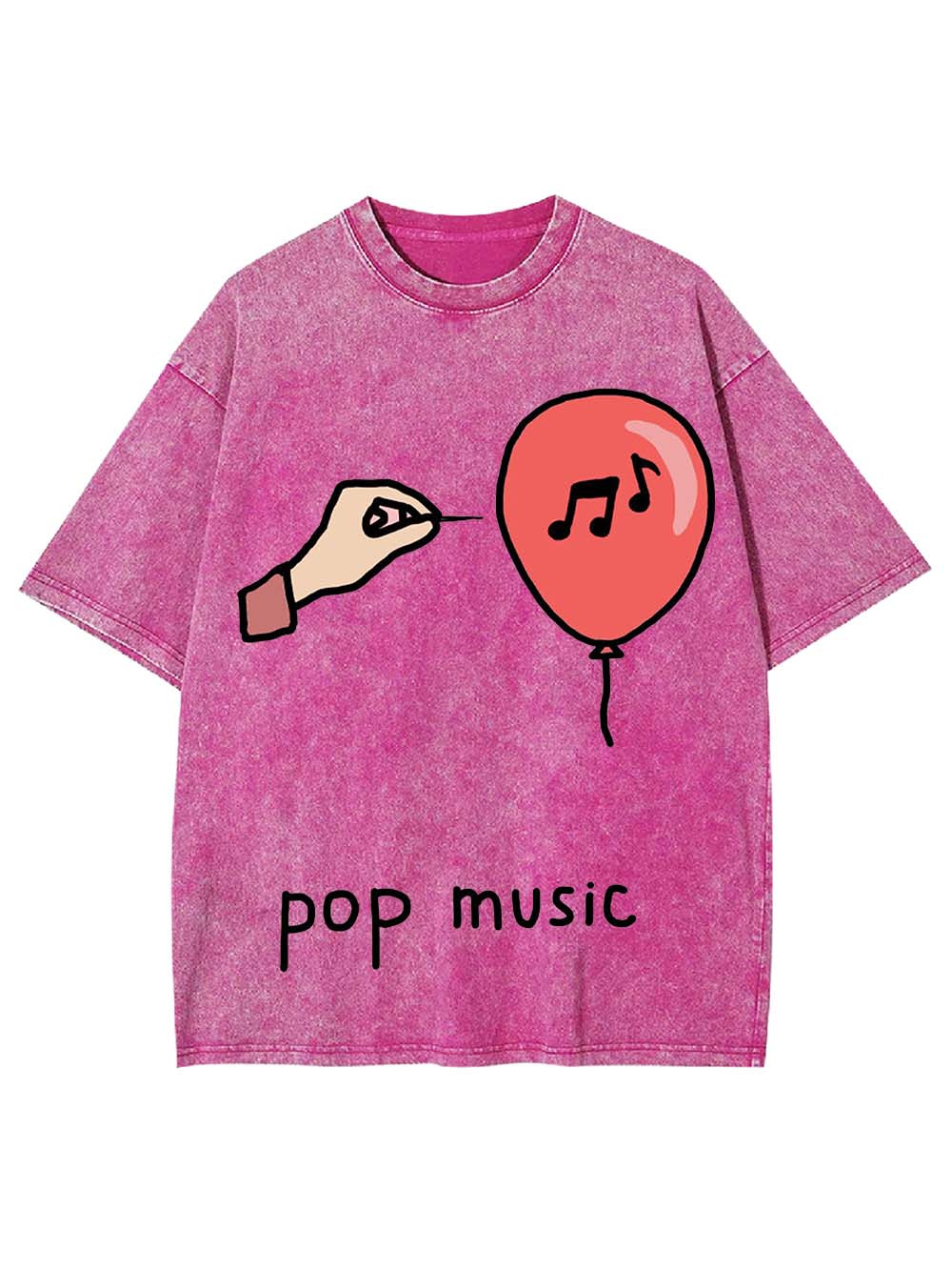 Pop Music Washed Tshirt