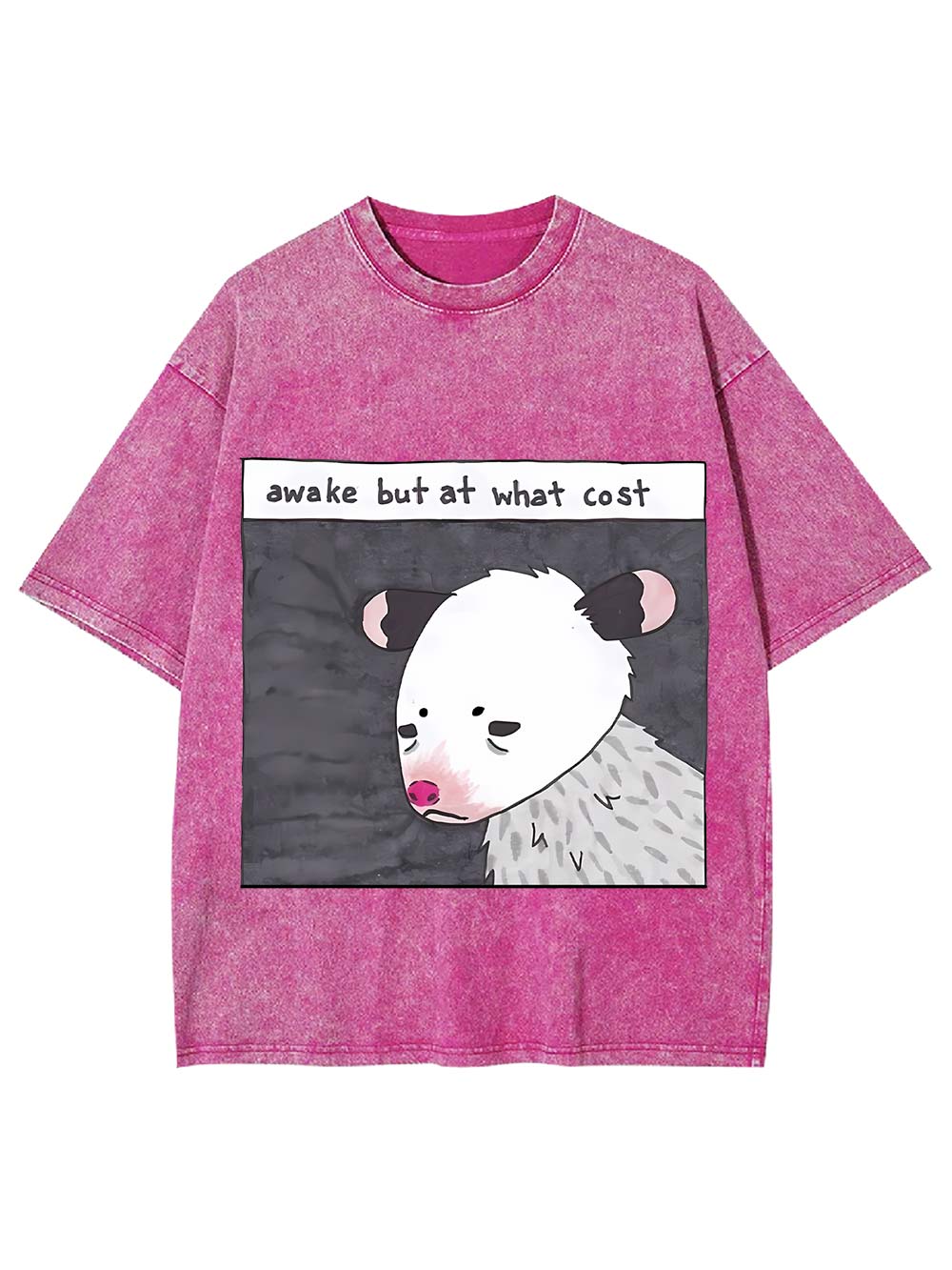 Awake But At What Cost Washed Tshirt