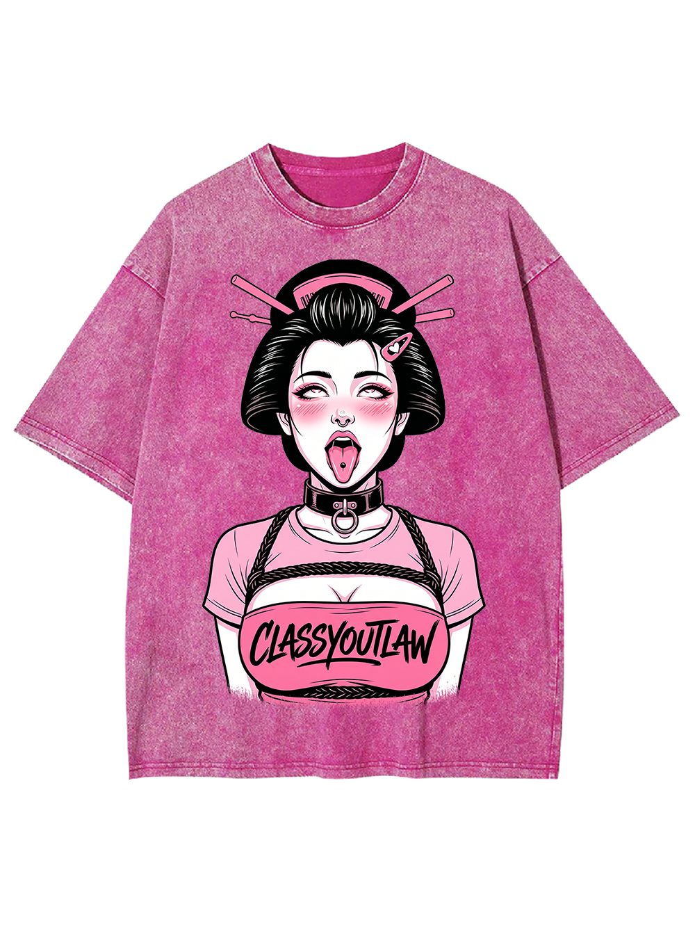 CLASSY OUTLAW GEISHA WASHED TSHIRT