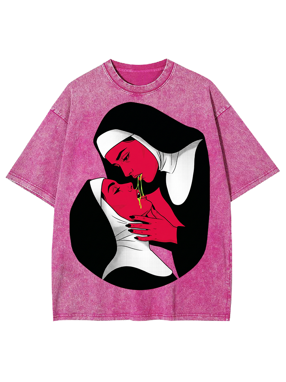KISSING NUNS WASHED TSHIRT