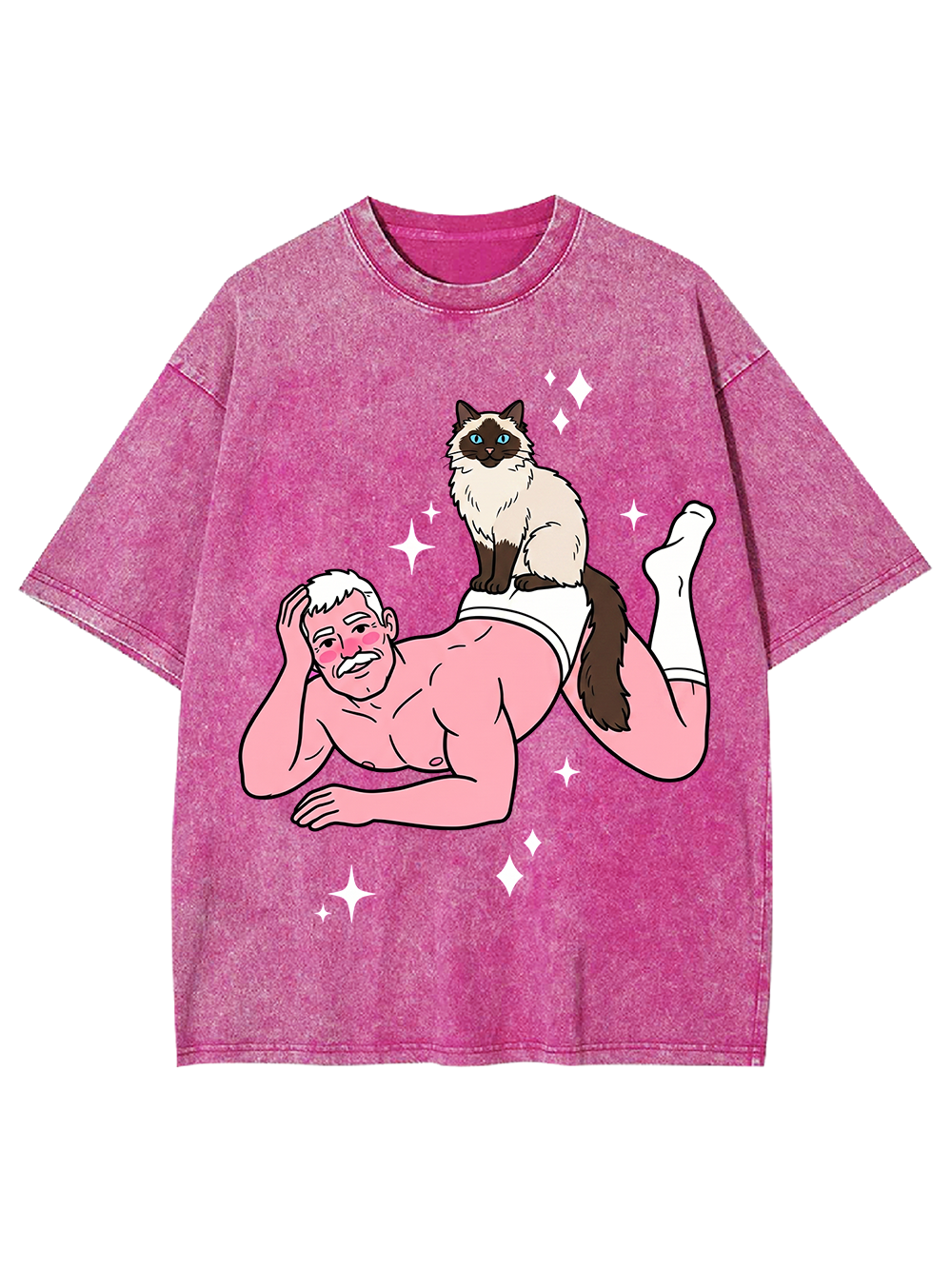 CAT DADDY PIN-UP WASHED TSHIRT
