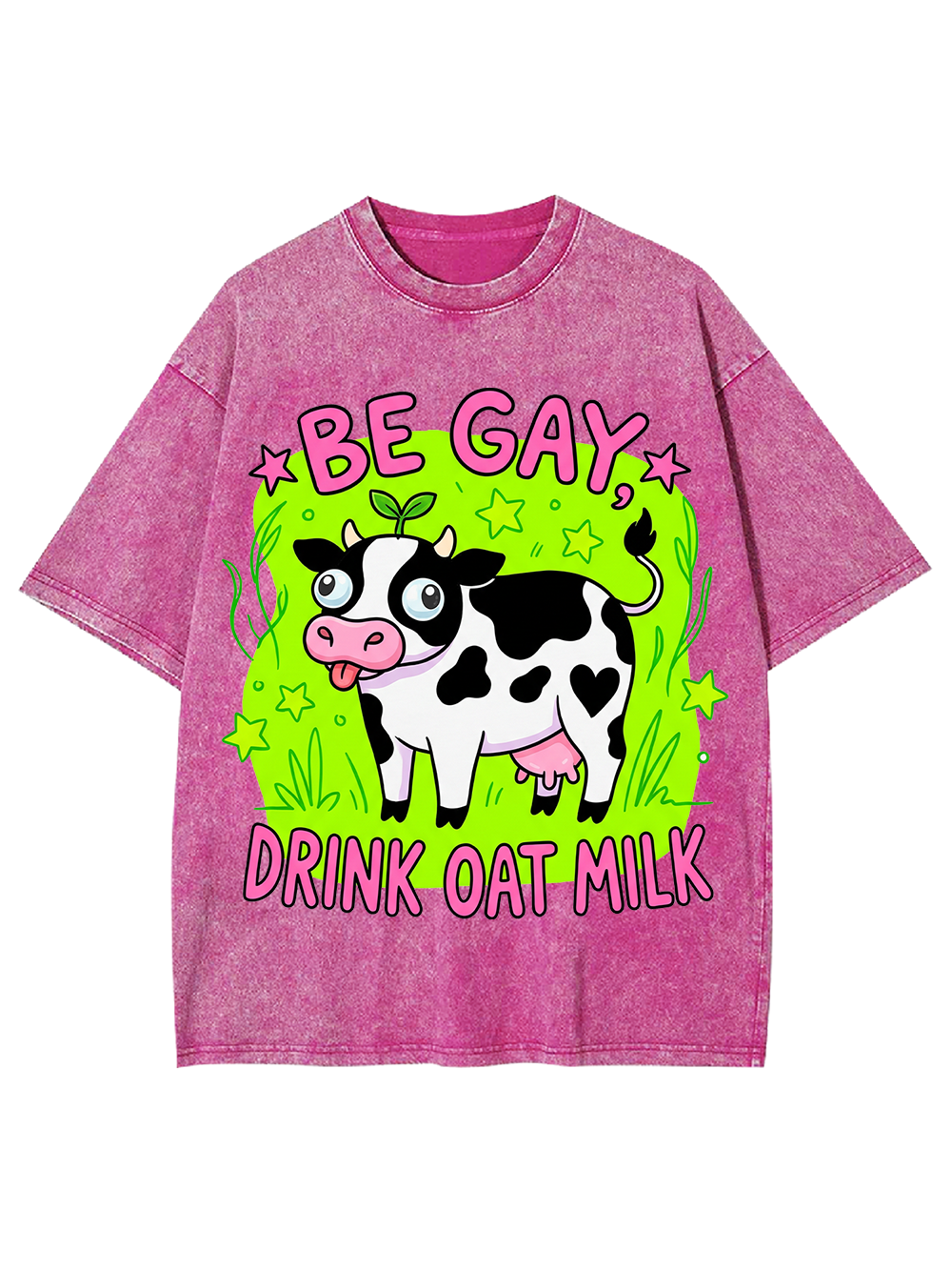BE GAY, DRINK OAT MILK WASHED TSHIRT