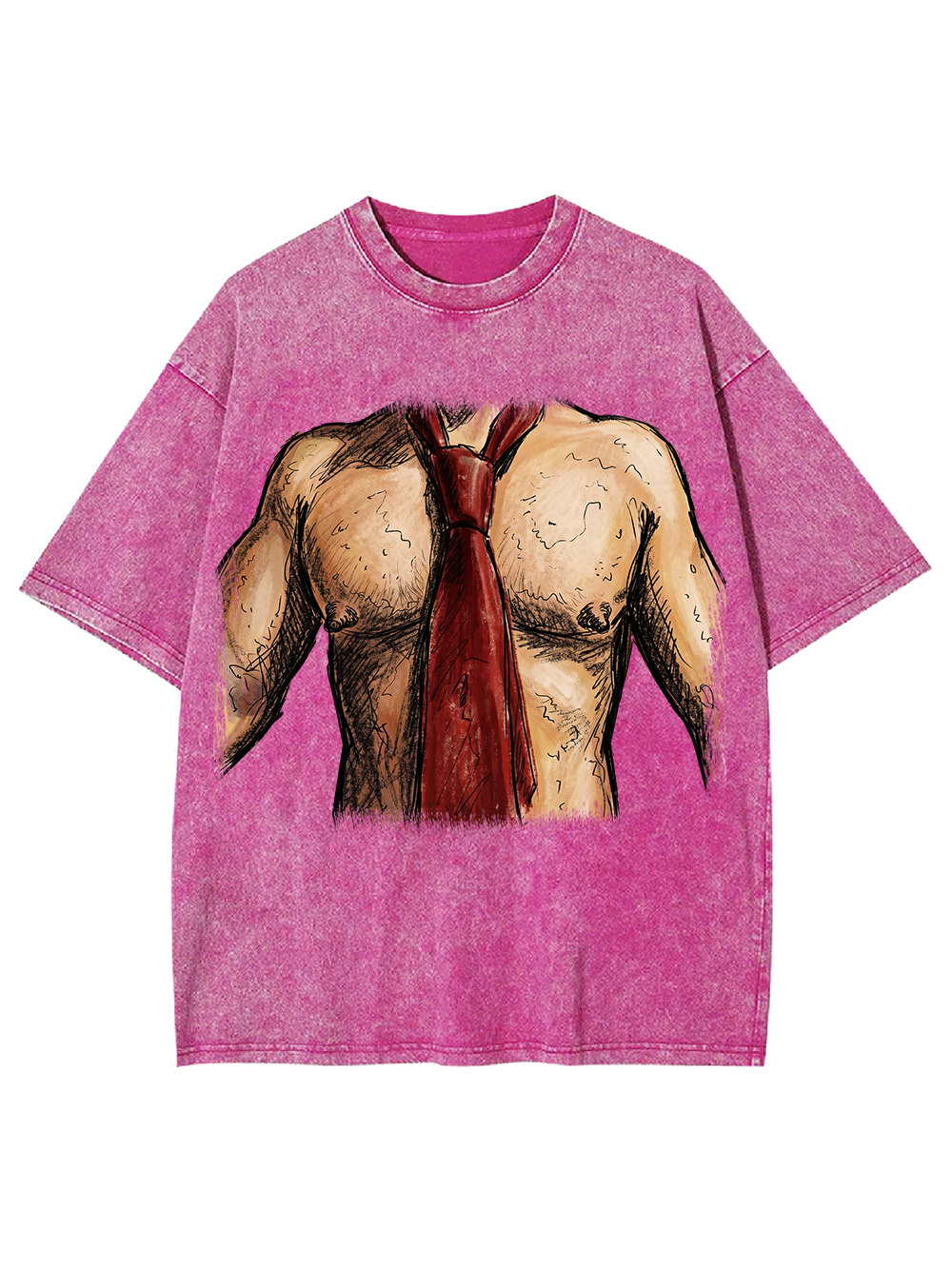 HEADLESS MUSCLE TORSO TIE WASHED TSHIRT