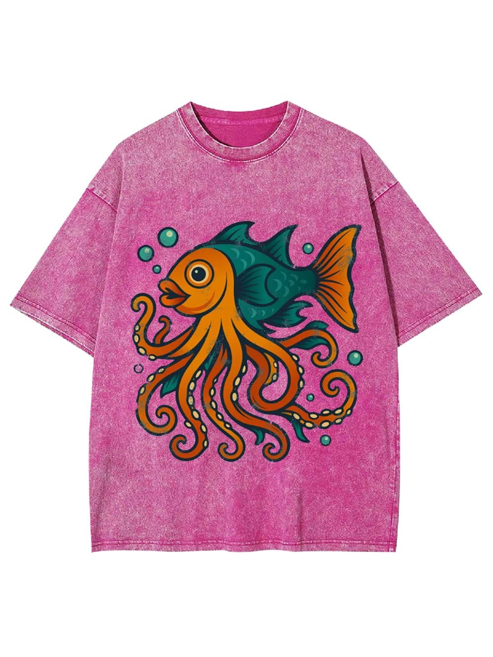 Octo-Fish Hybrid Washed Tshirt