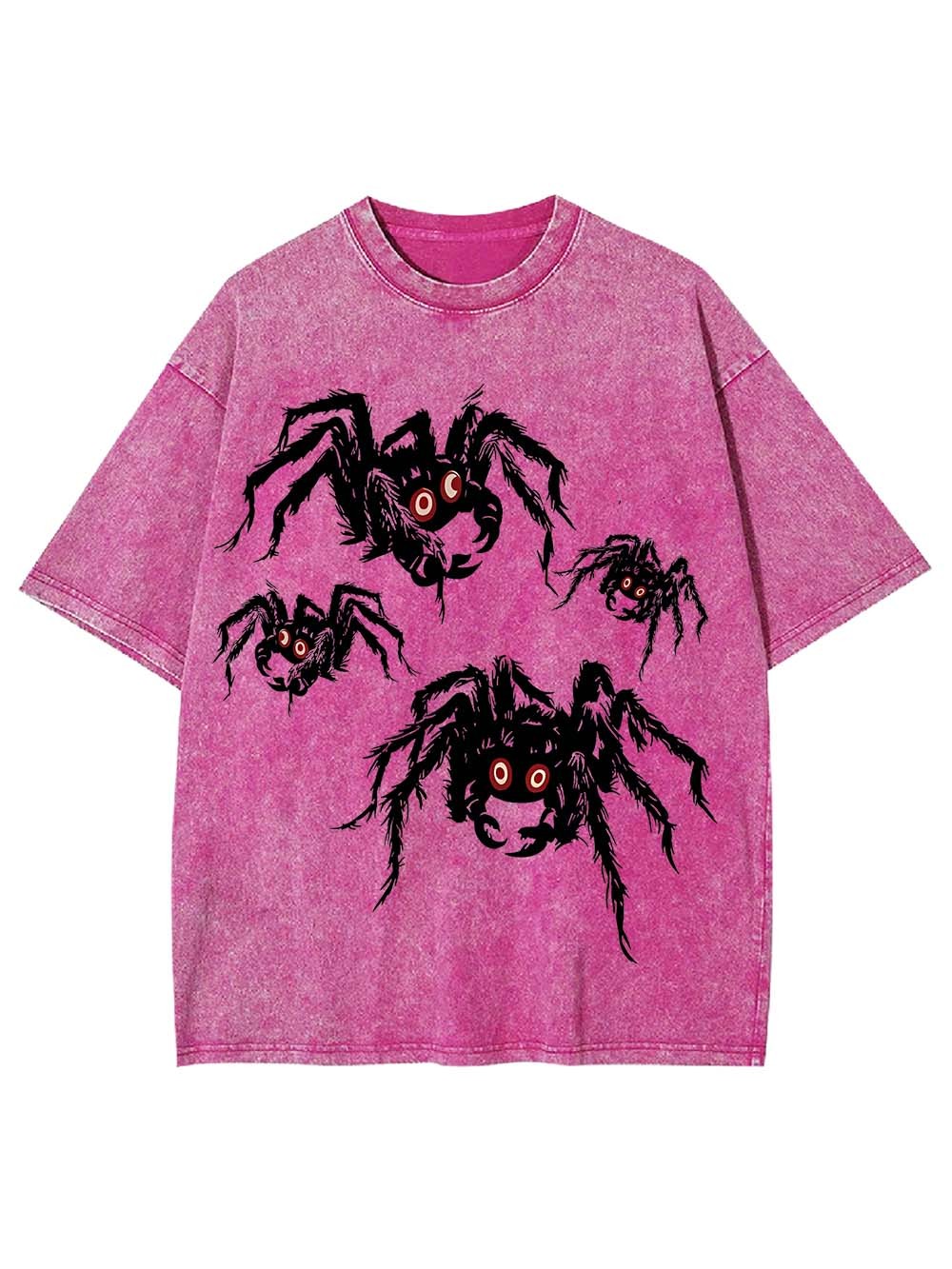 Creepy Crawling Spiders Washed Tshirt