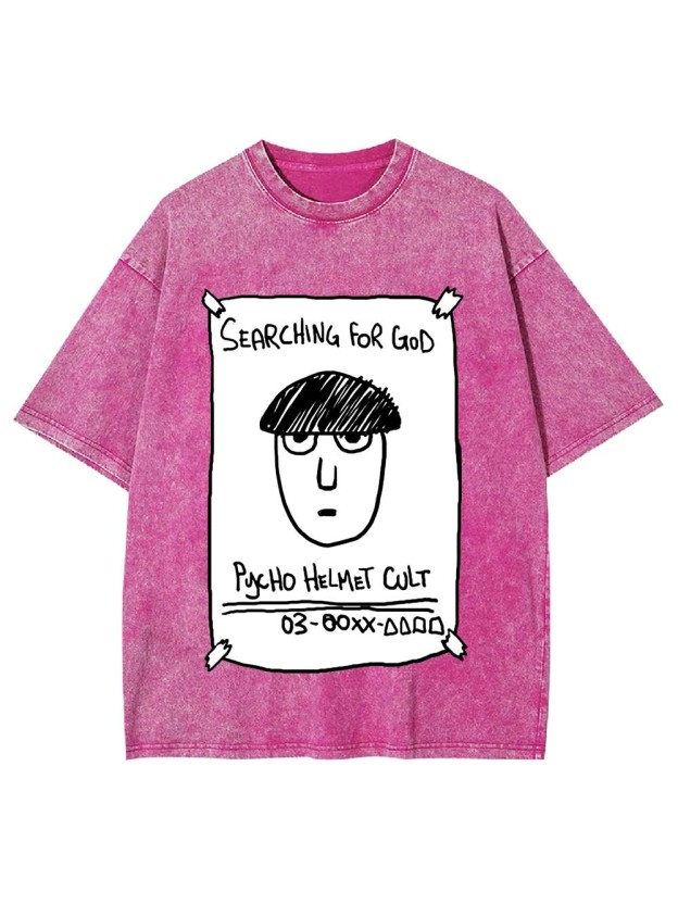 Psycho Helmet Cult Washed Tshirt