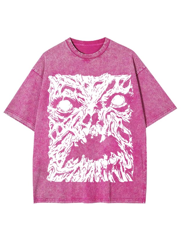 The Melting Face of Horror Washed Tshirt