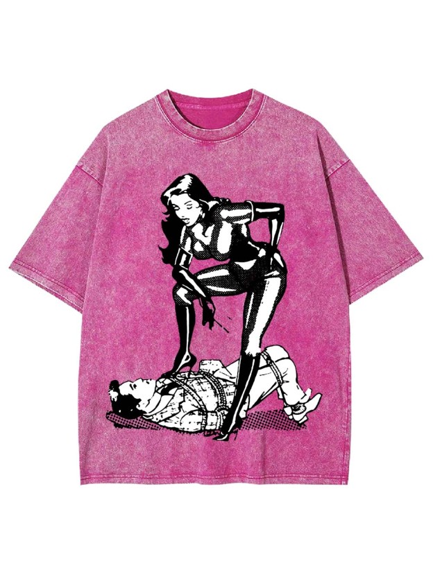 Dominance in Contrast Washed Tshirt