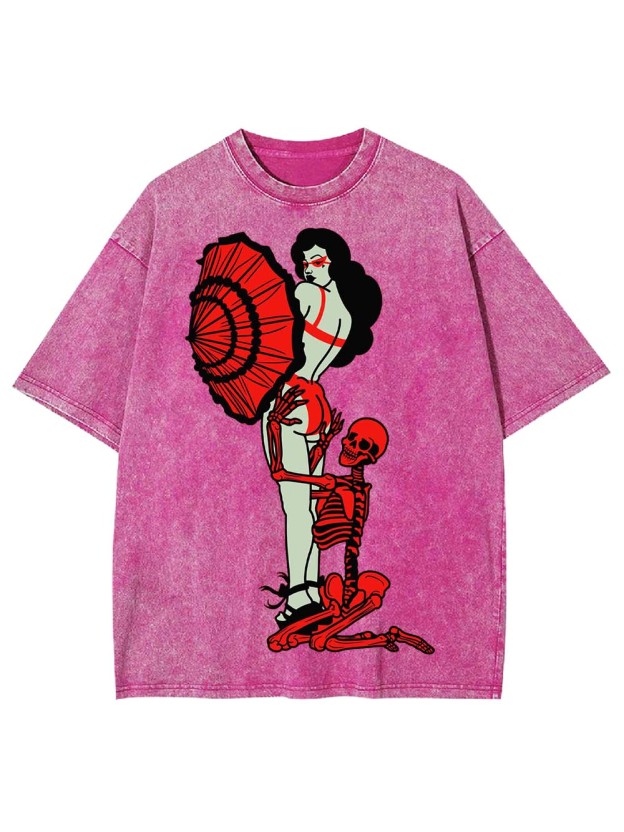 LOVE BEYOND THE GRAVE WASHED TSHIRT