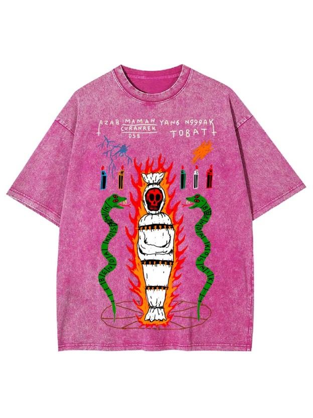 REPENTANCE IN FLAMES WASHED TSHIRT